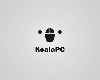 logo KoalaPC vừa có hình ảnh chú chuột và vừa có gấu