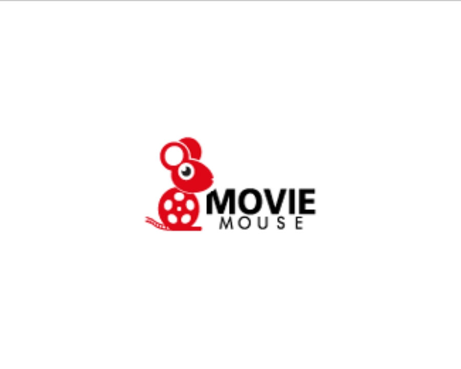 logo Movie Mouse thiết kế kết hợp hình ảnh chú chuột và những thước phim