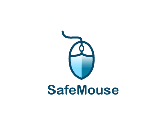 logo SafeMouse thiết kế được lấy cảm hứng từ lá chắn