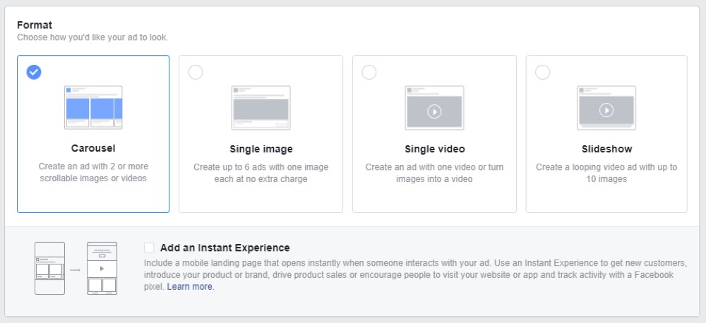 không sẵn sàng thử nghiệm các loại quảng cáo Facebook khác nhau