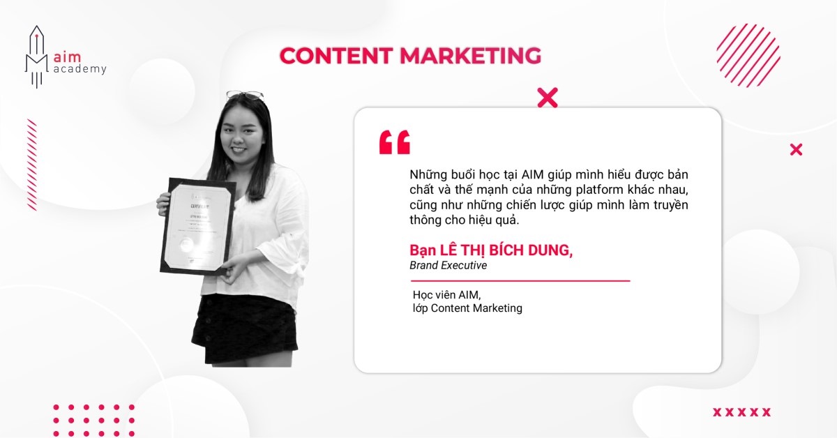 khoá Content marketing giúp có được cái nhìn toàn cảnh, hiểu sâu brief campaign; lên chiến lược content đa kênh.
