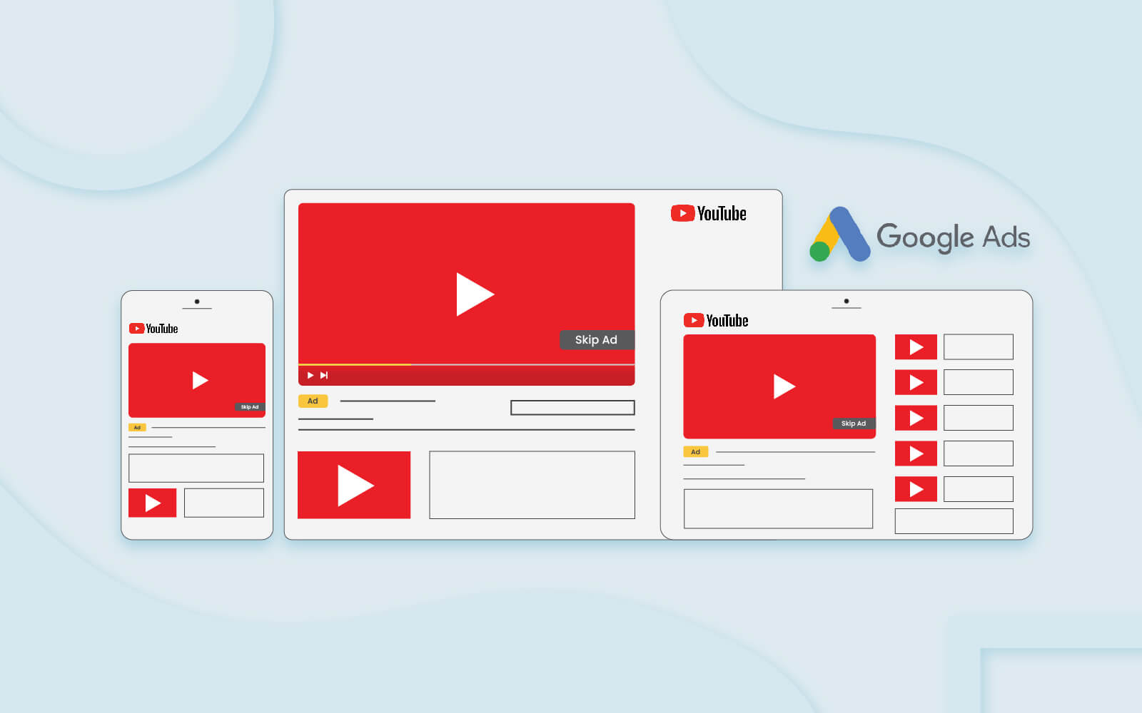 Google Video Ads cho phép hiển thị video quảng cáo trên YouTube và mạng hiển thị của Google