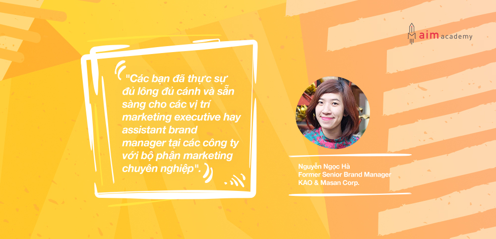  giảng viên chị Ngọc Hà – Former Senior Brand Manager, Kao & Masan Corp chia sẻ cảm nhận 