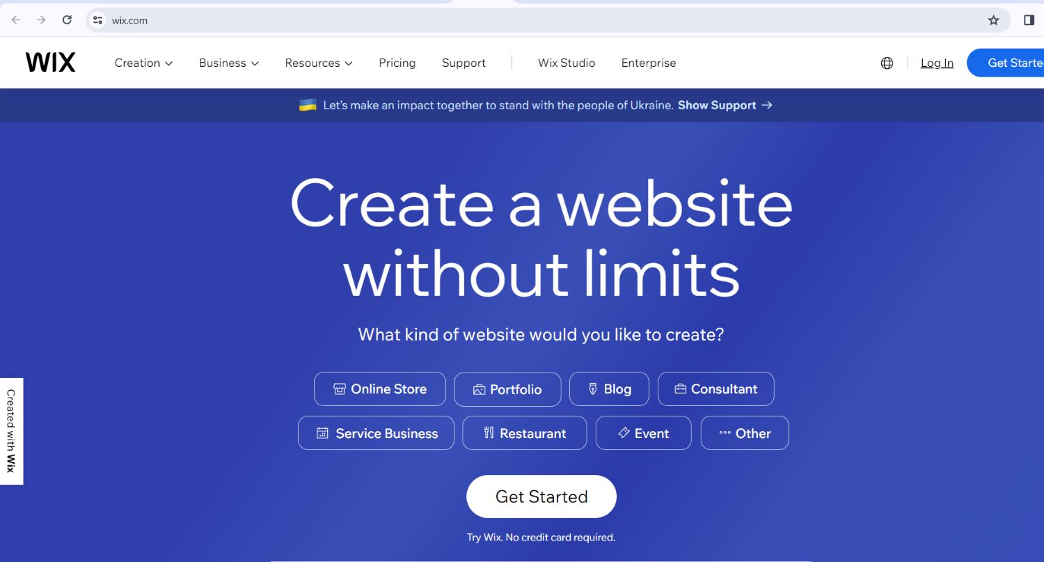 Thiết kế portfolio với website Wix. Wix được xem là một trong những nền tảng dễ dàng tạo ra một portfolio cho riêng bạn