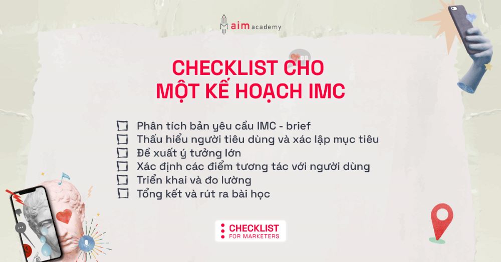 6 checklist cho một kế hoạch IMC plan