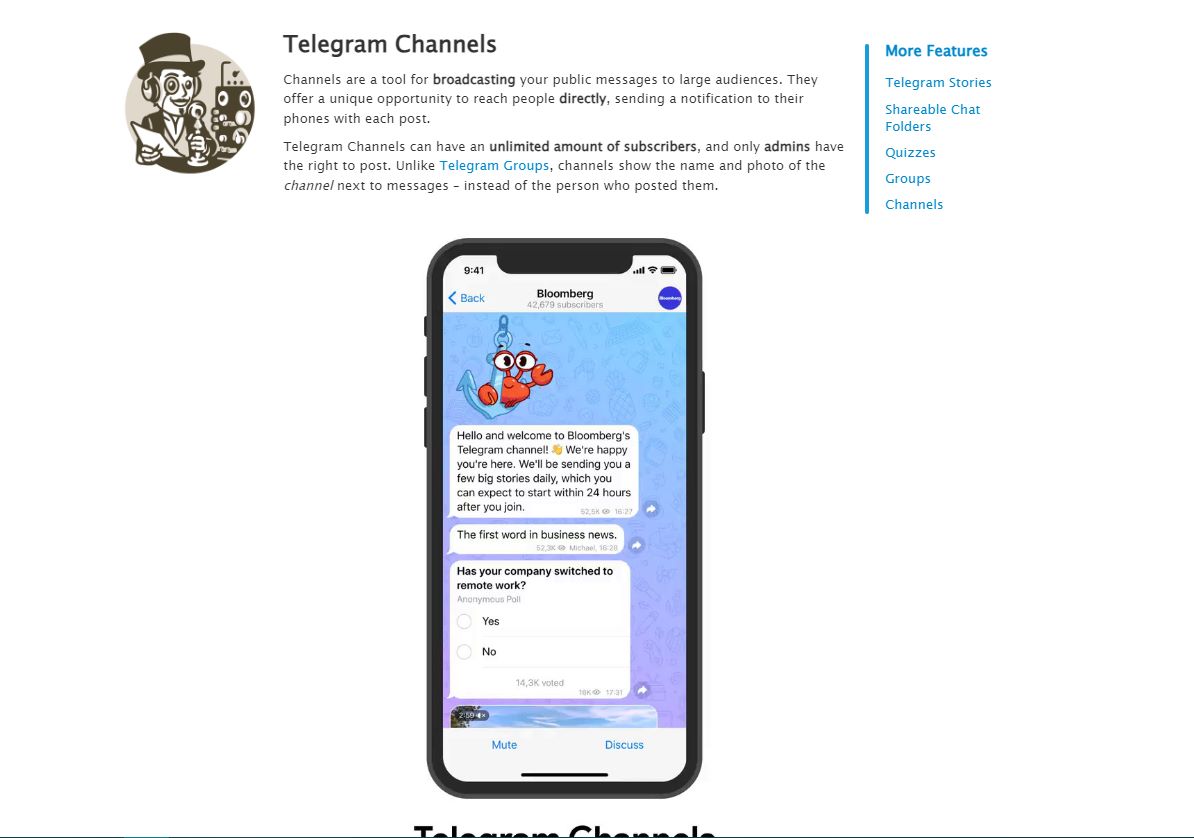 Channels công cụ marketing trên Telegram giúp chủ kinh doanh xây dựng kênh bán hàng hiệu quả