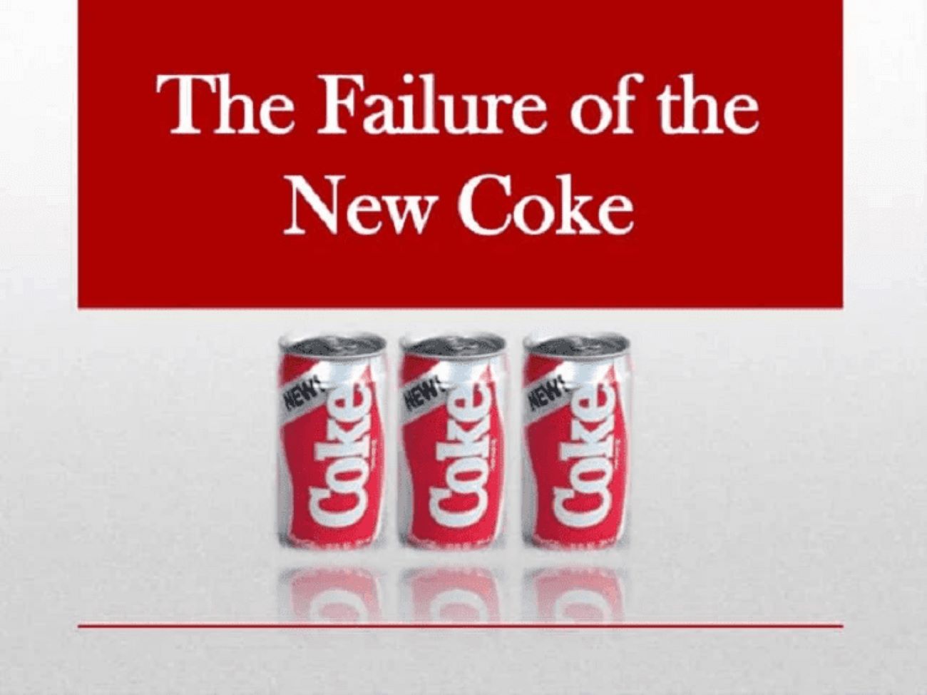 “New Coke” - sản phẩm mới với công thức cải tiến, Cocacola đứng dậy sau sự thất bại