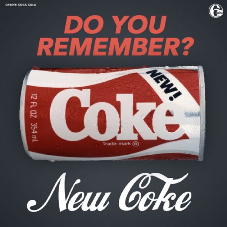 sự ra đời của hương vị mới - New Coke - kết quả của 200.000 cuộc thử nghiệm hương vị