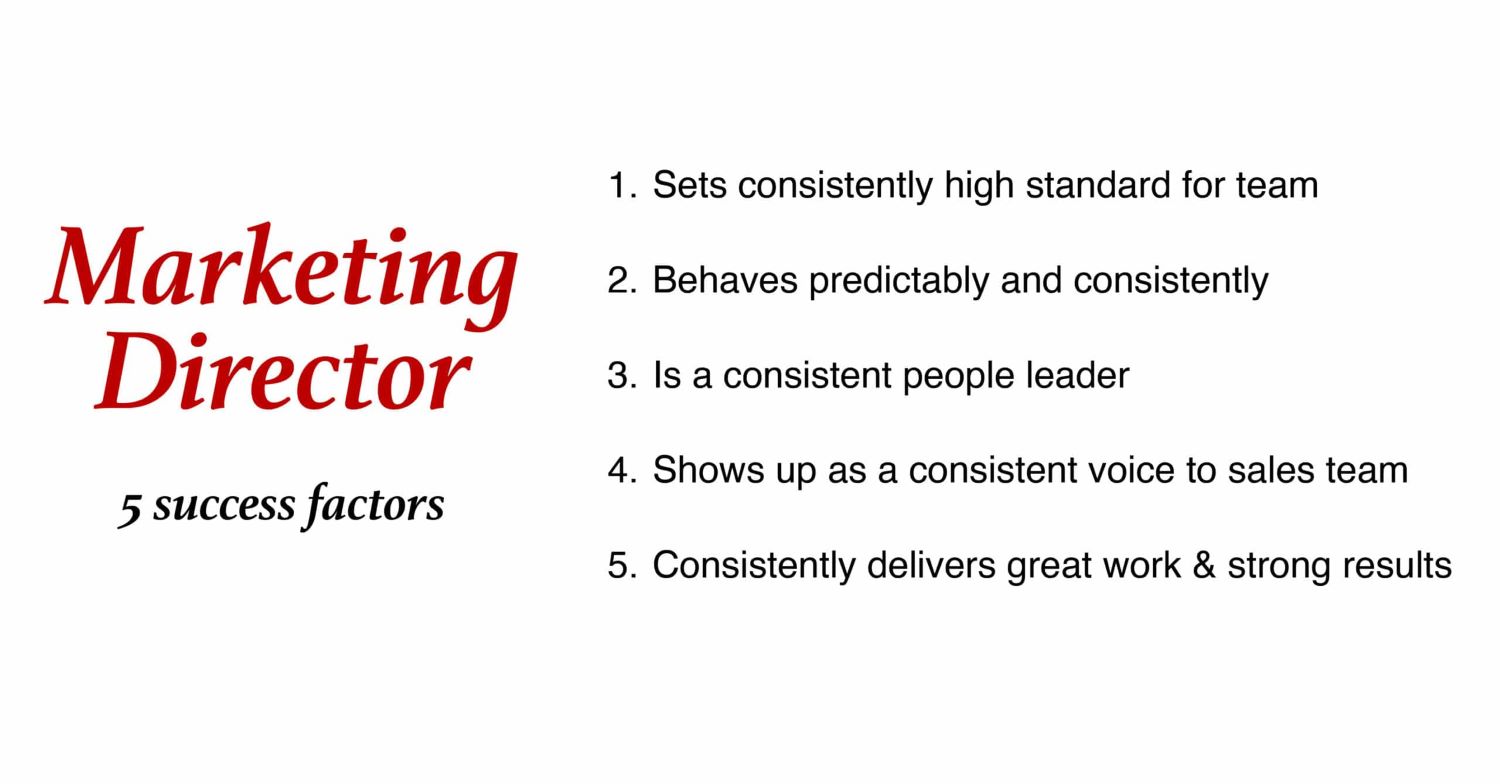 5 yếu tố thành công của Marketing Director