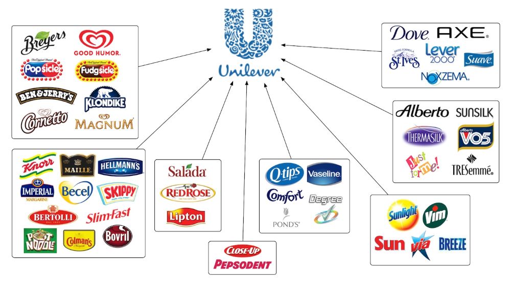  sản phẩm nào có nhiều doanh số nhất sẽ được phân bổ ngân sách marketing lớn nhất và ngược lại, ngay cả khi ở Unilever