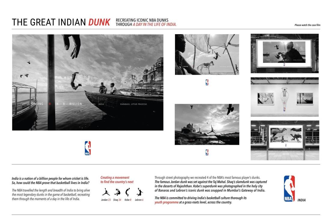 Ảnh recap tổng quan chiến dịch 'The Great Indian Dunk' của NBA với các chỉ số kết quả đạt được