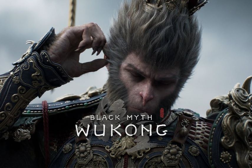 Ảnh bìa tựa game Black Myth: Wukong, với nhân vật chính Tề Thiên Đại Thánh