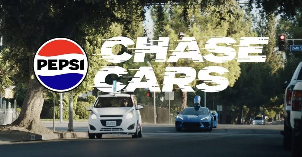 Hình ảnh trong video ra mắt chiến dịch Pepsi Chase Cars