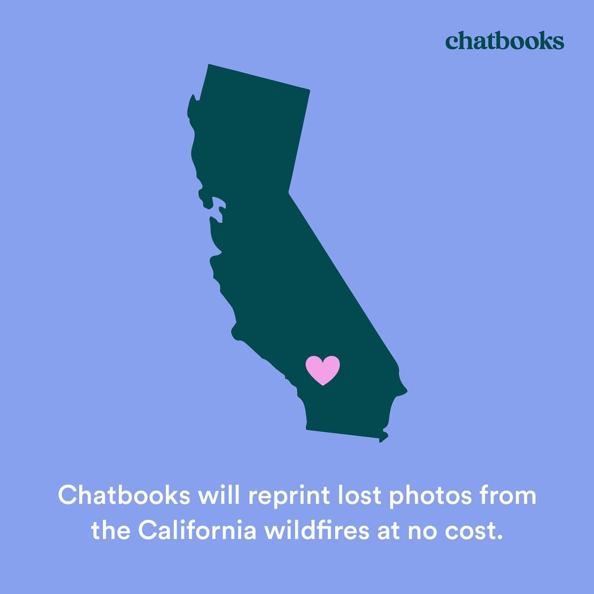 Chatbooks cung cấp dịch vụ in lại miễn phí các bức ảnh bị mất trong đám cháy
